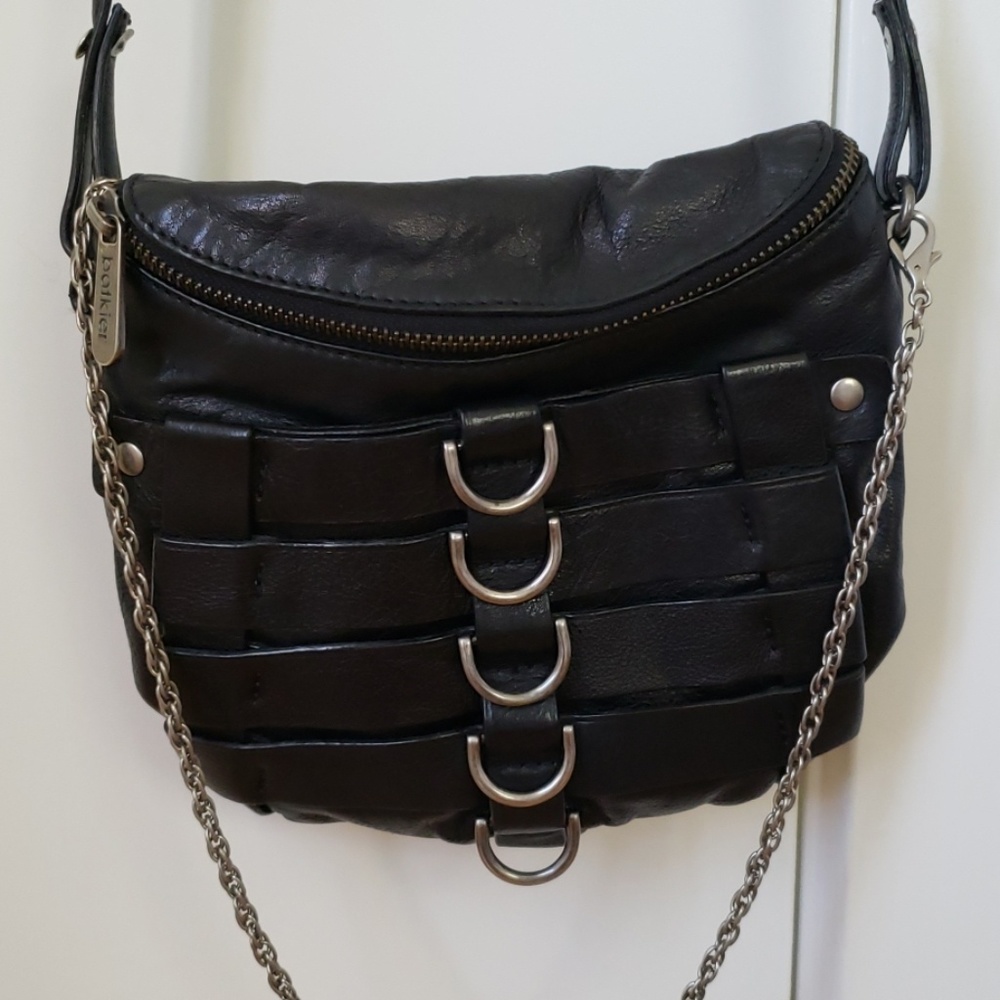 Botkier black leather crossbody
